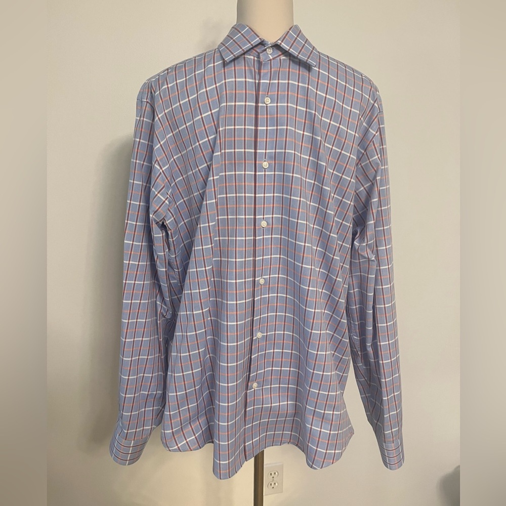 Ben Sherman Blue Checkered Tailored Slim Fit